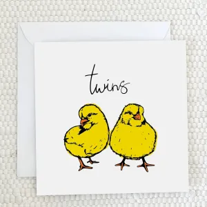 'Twins' Greeting Card