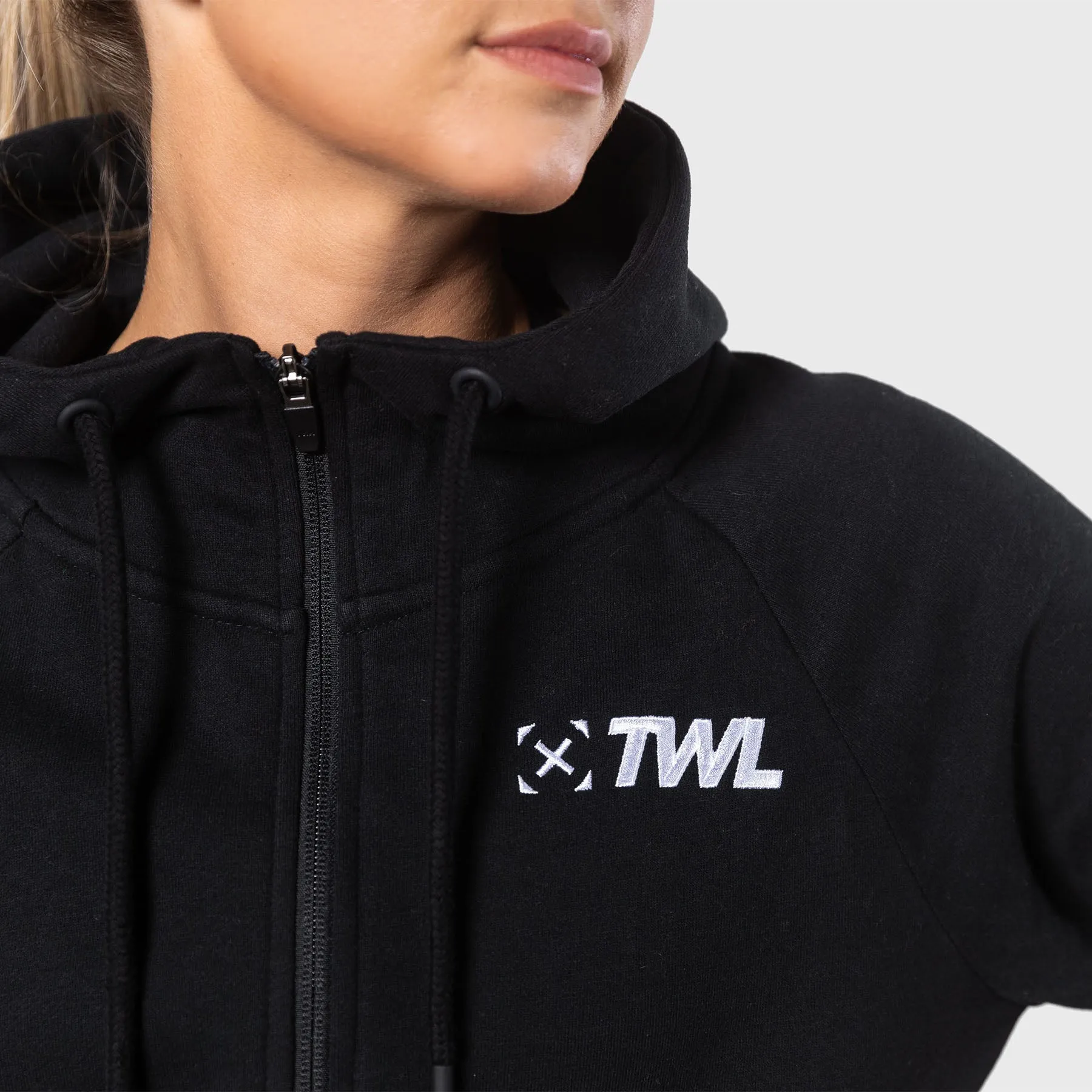TWL - WOMENS REFORM ZIP THROUGH HOODIE - BLACK