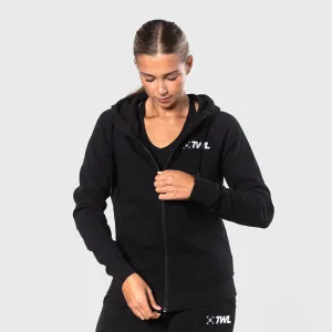 TWL - WOMENS REFORM ZIP THROUGH HOODIE - BLACK