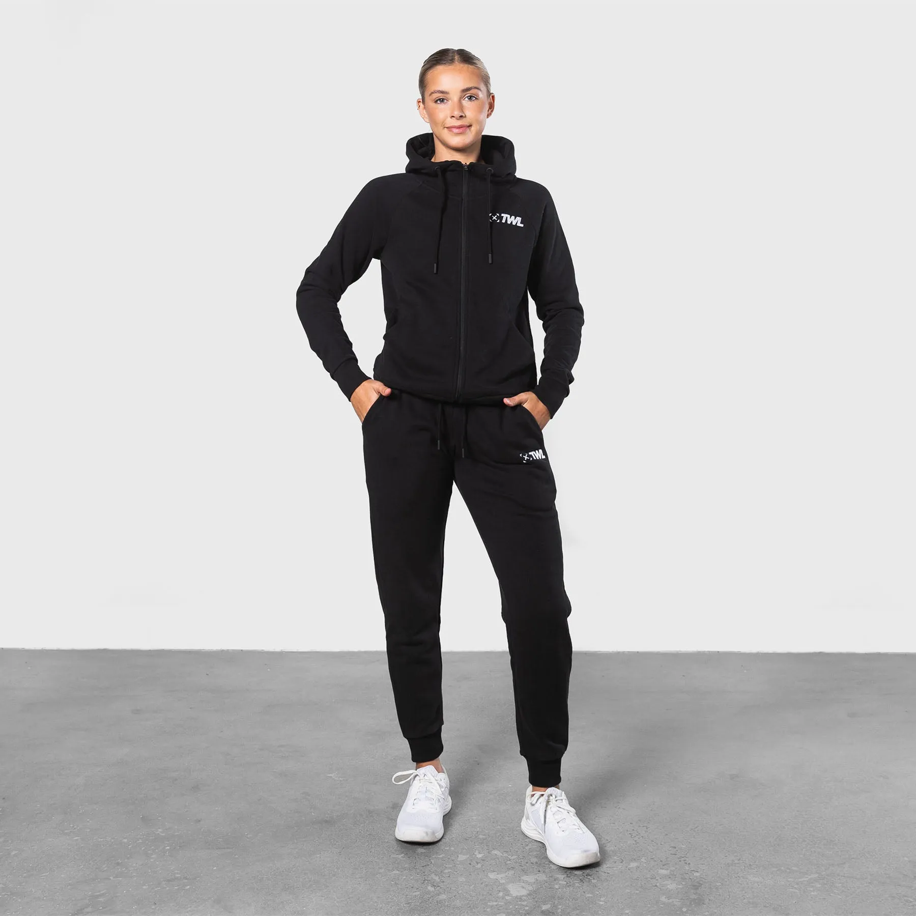 TWL - WOMENS REFORM ZIP THROUGH HOODIE - BLACK