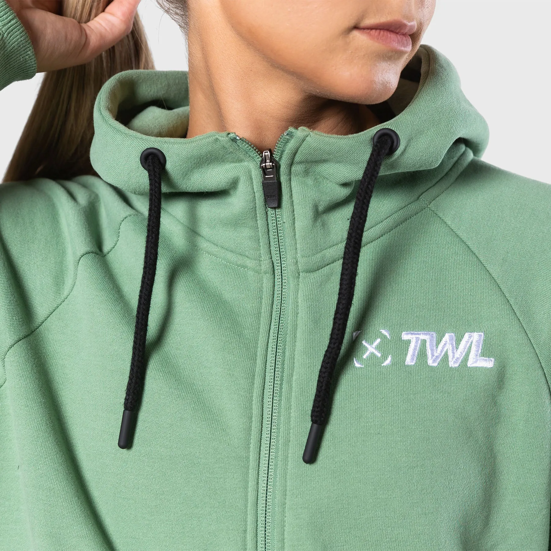 TWL - WOMENS REFORM ZIP THROUGH HOODIE - JADE