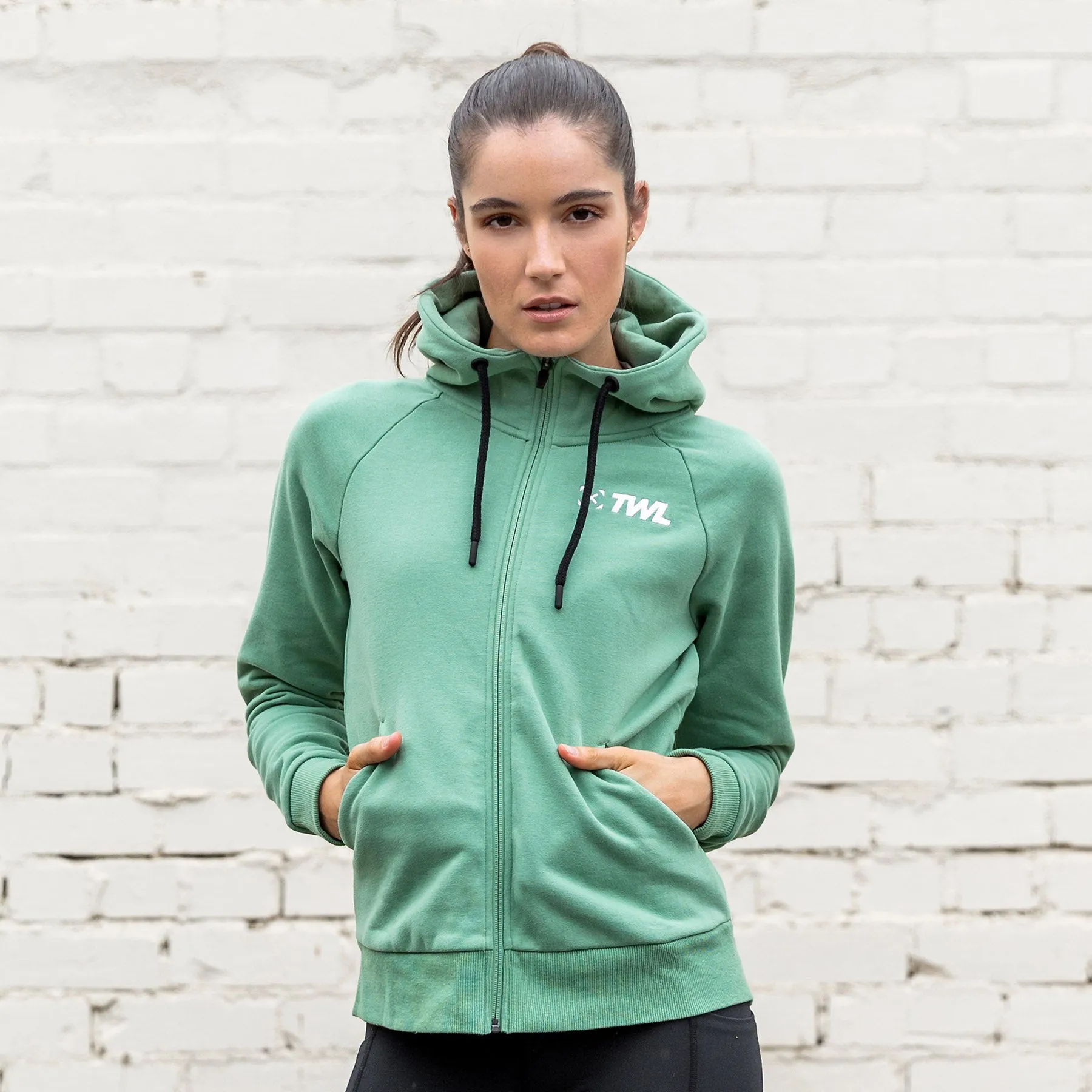 TWL - WOMENS REFORM ZIP THROUGH HOODIE - JADE