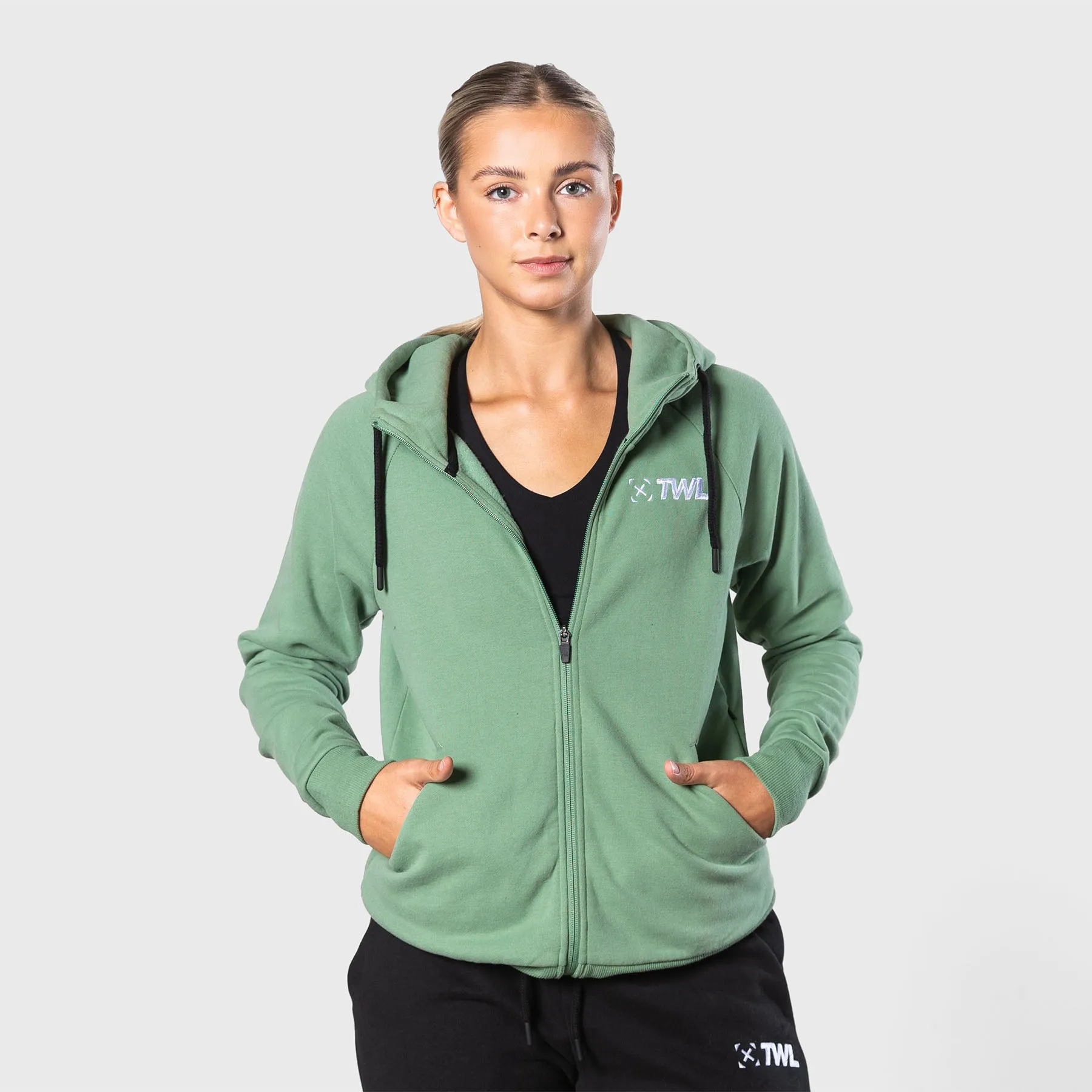 TWL - WOMENS REFORM ZIP THROUGH HOODIE - JADE