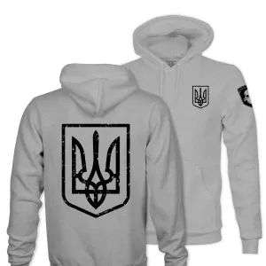 UKRAINE SHIELD TAG & BACK HOODIE