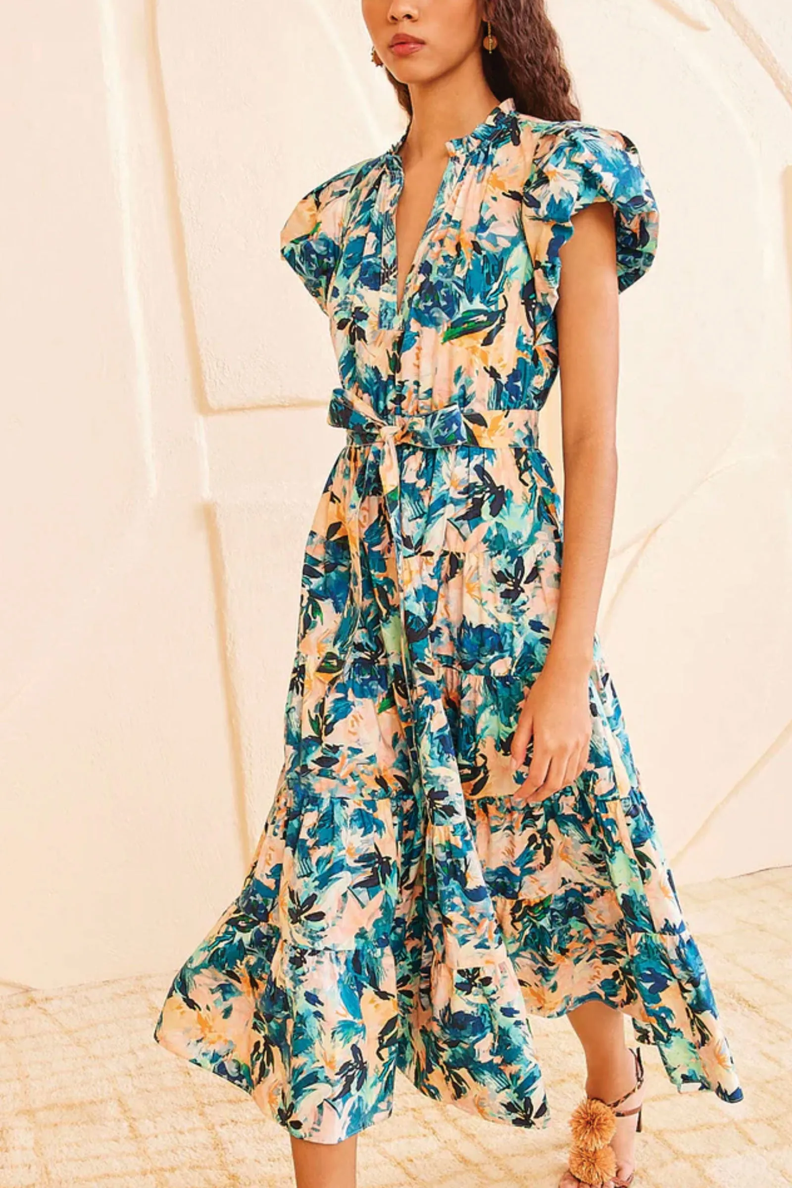 Ulla Johnson Ottillie Dress in Delphinium