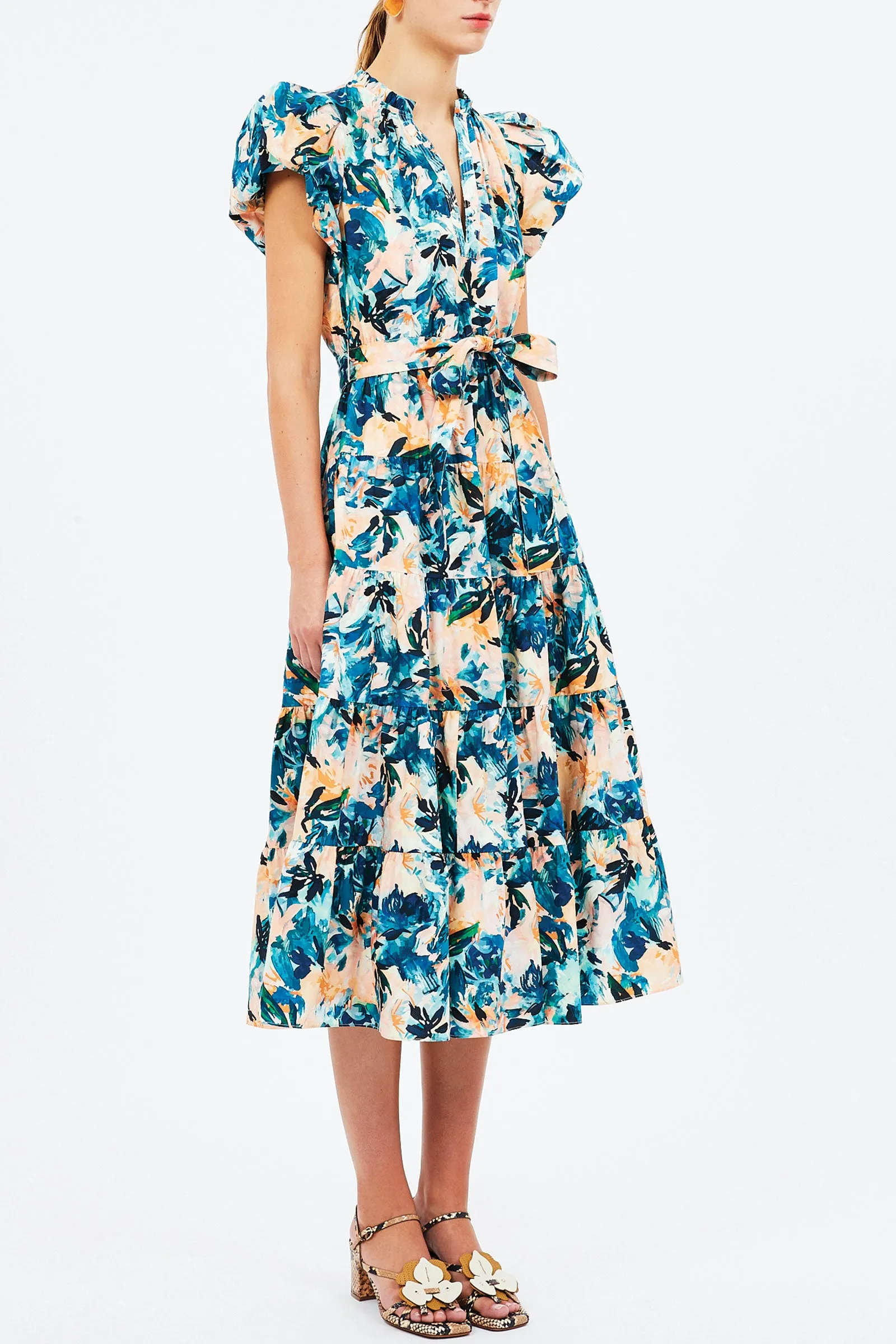 Ulla Johnson Ottillie Dress in Delphinium
