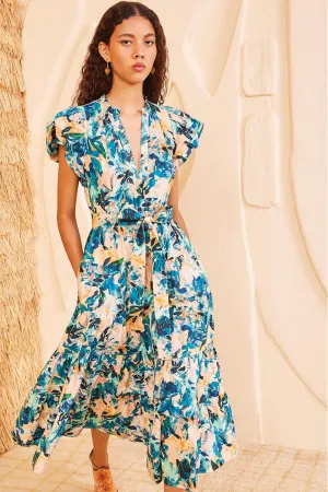 Ulla Johnson Ottillie Dress in Delphinium