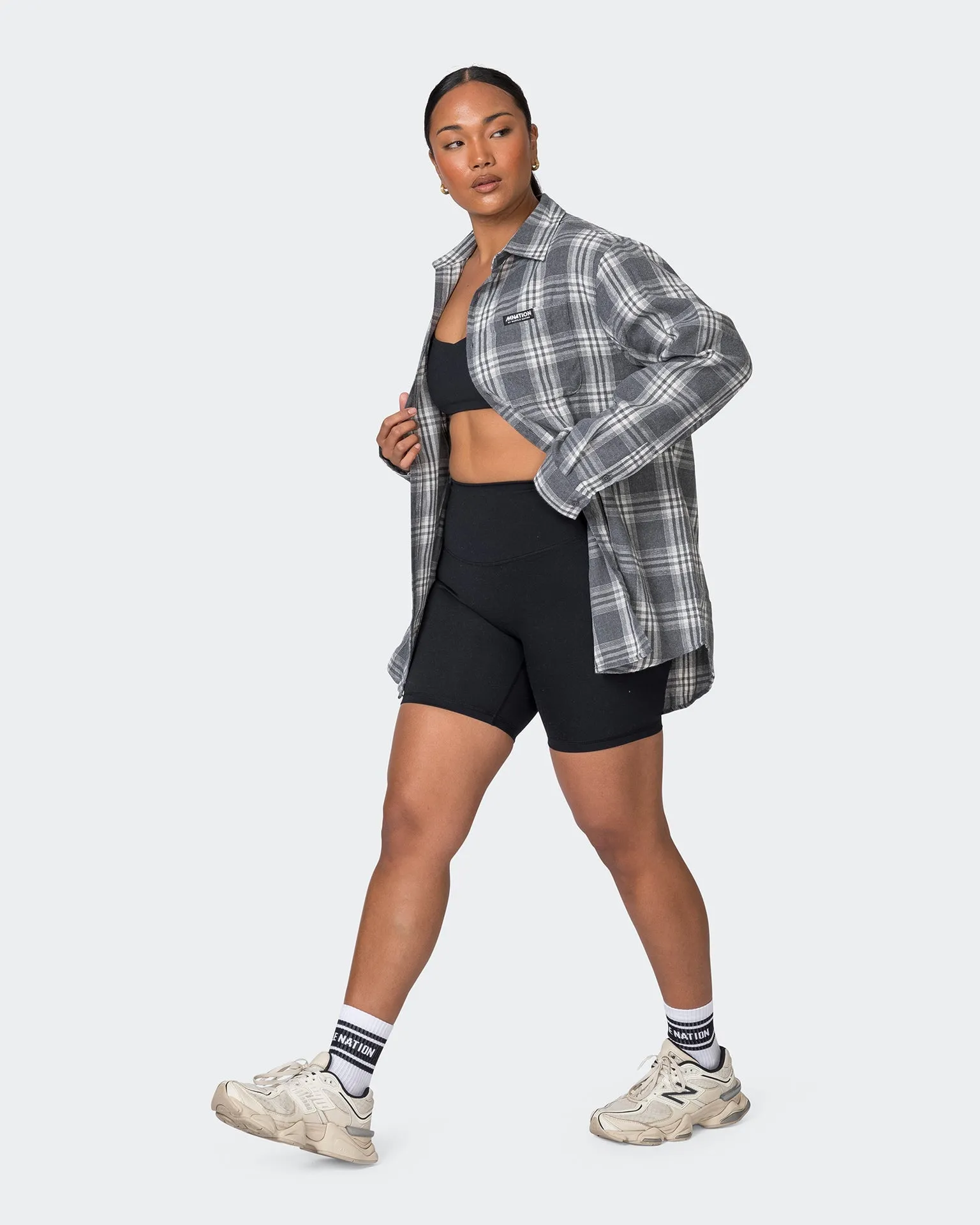 Unisex Check Throw Over - Tornado Check