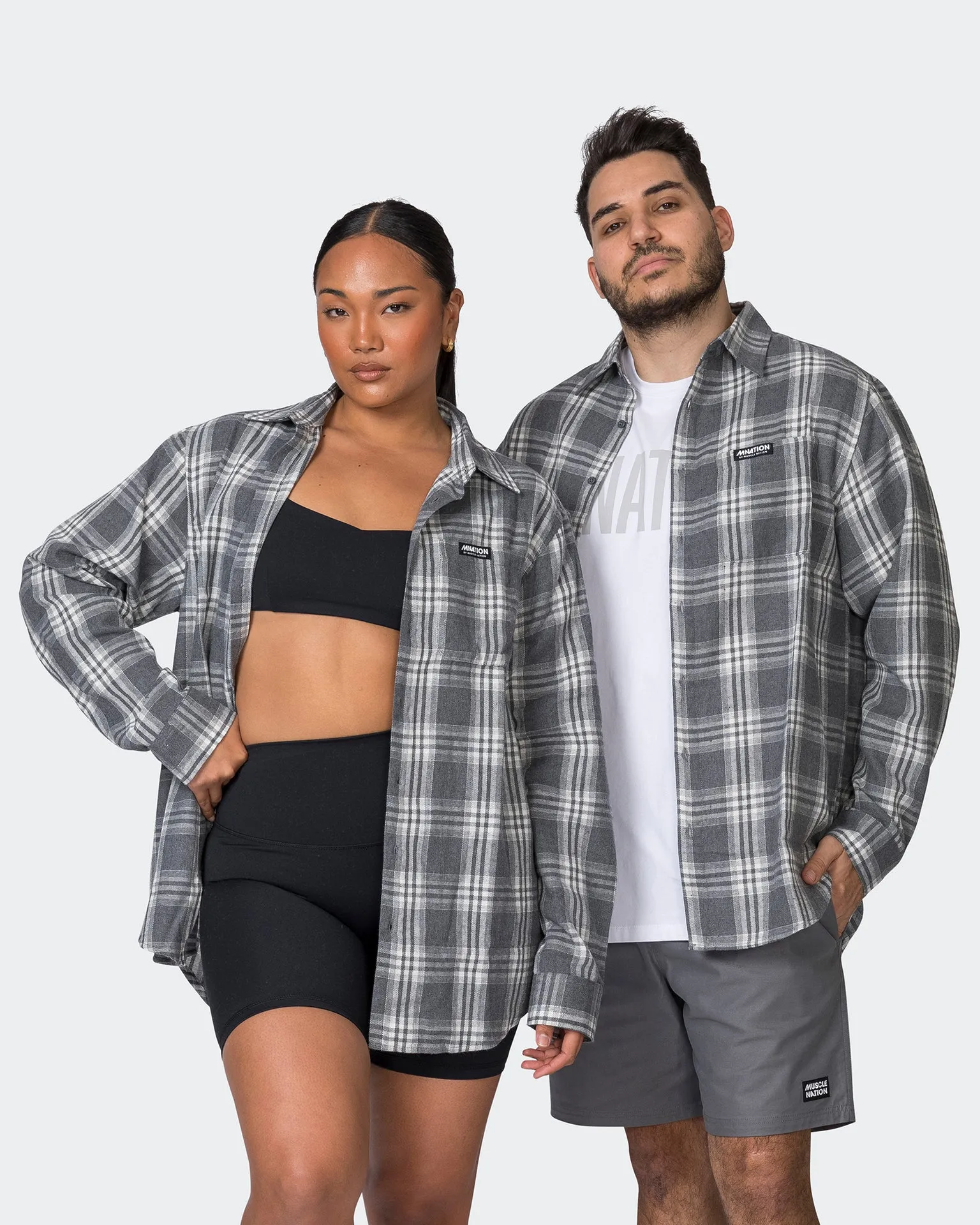 Unisex Check Throw Over - Tornado Check
