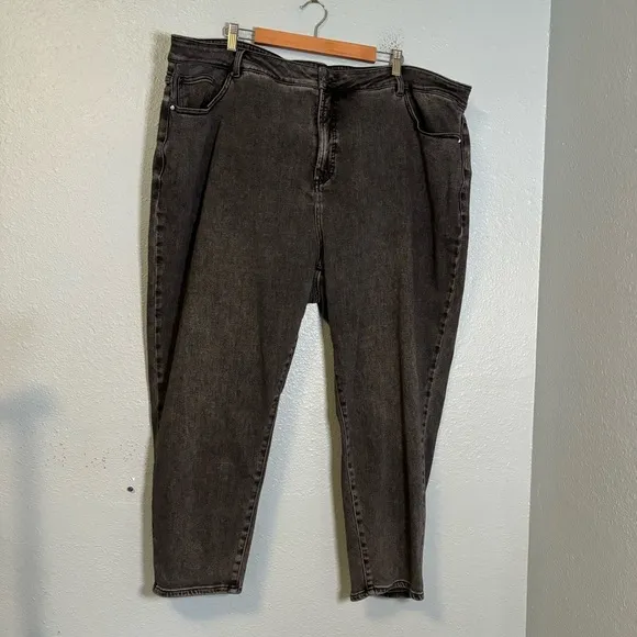 Universal Standard Joni High Rise Curve Slim Leg Jeans 27 Inch Soft Black