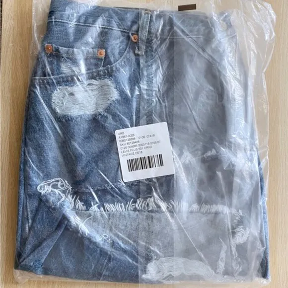 Urban Outfitters x Levi’s | 501 90s Vintage Denim Light Jean Shorts New Plus 18W