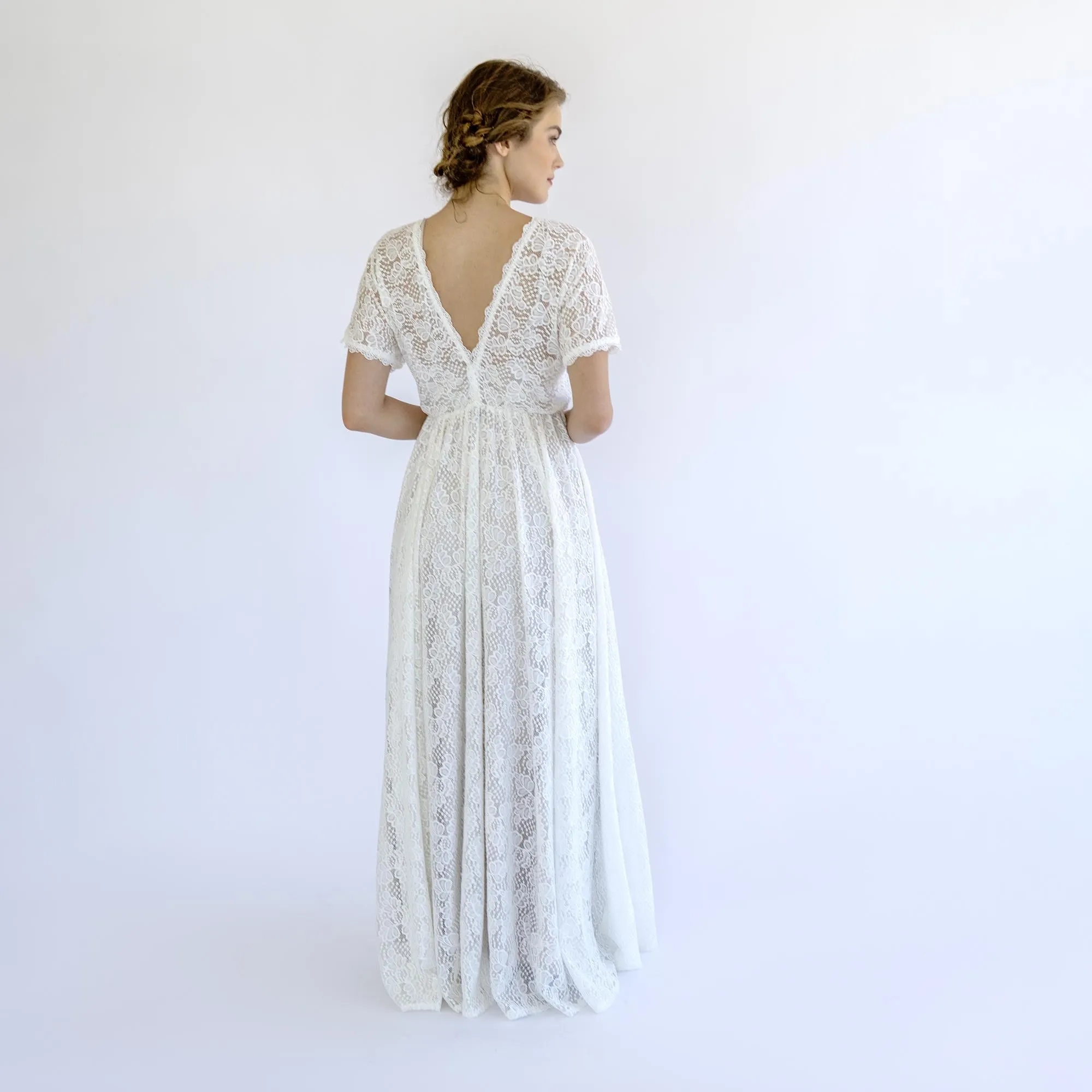 V-Neck Bridal Gown #1500