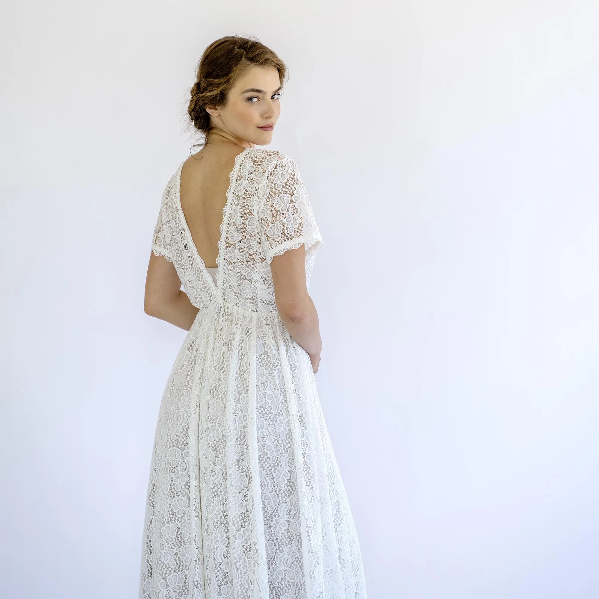 V-Neck Bridal Gown #1500