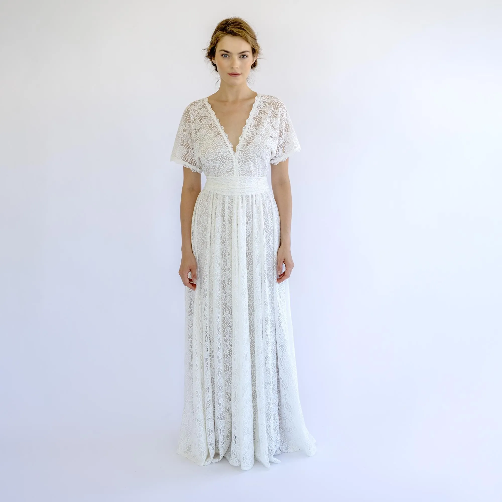 V-Neck Bridal Gown #1500