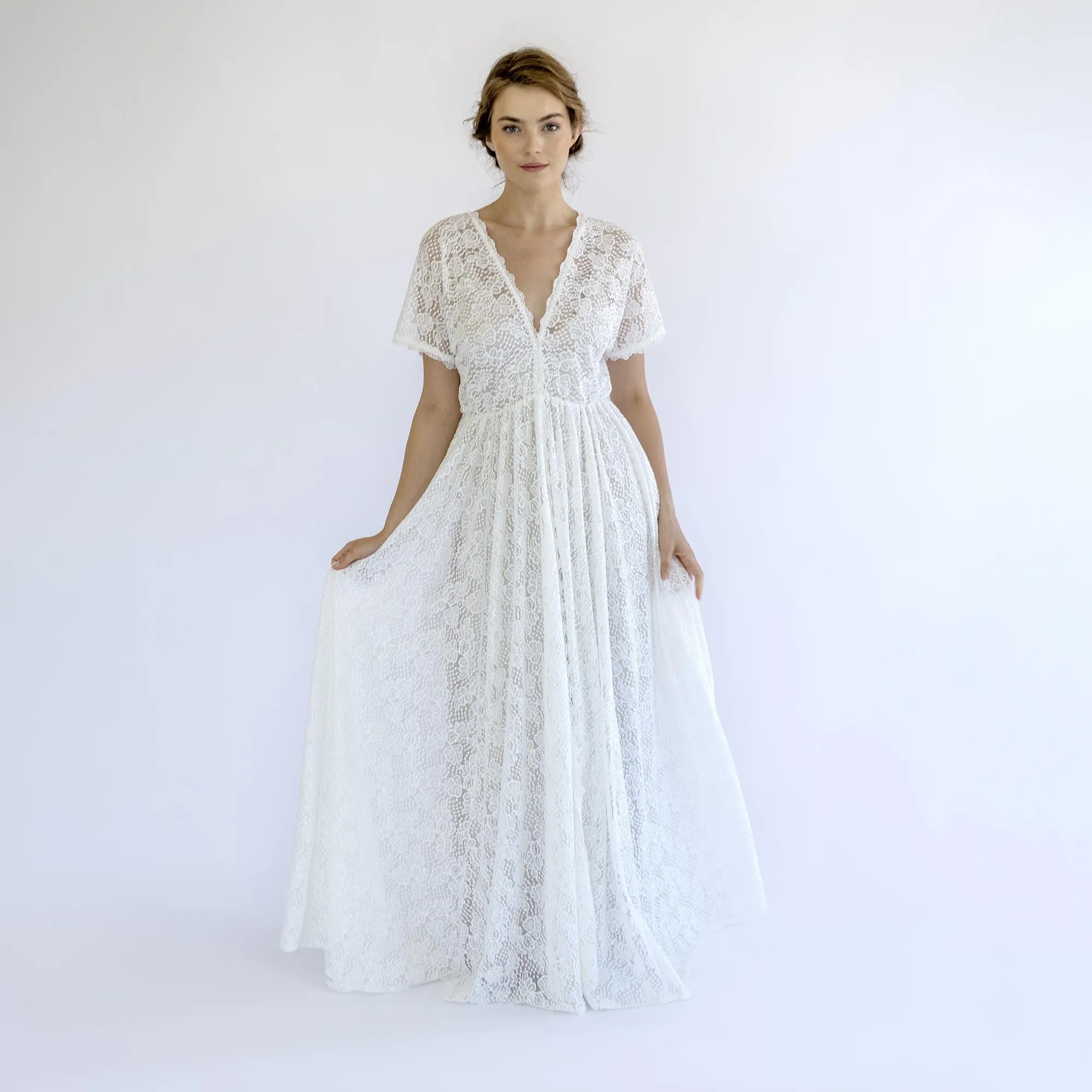 V-Neck Bridal Gown #1500