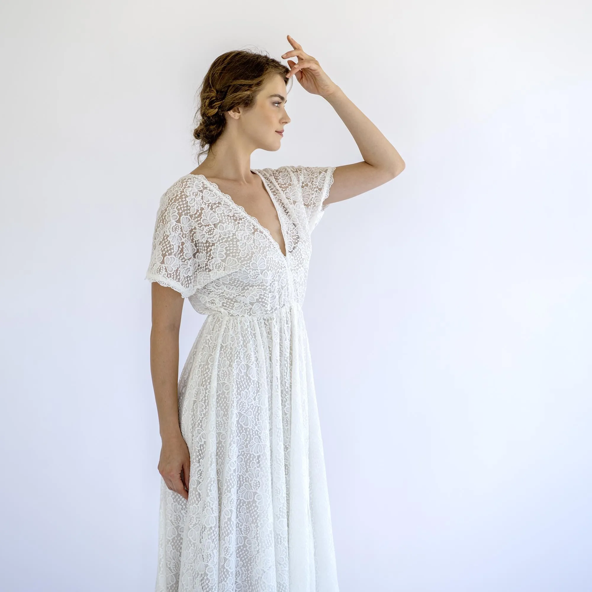 V-Neck Bridal Gown #1500