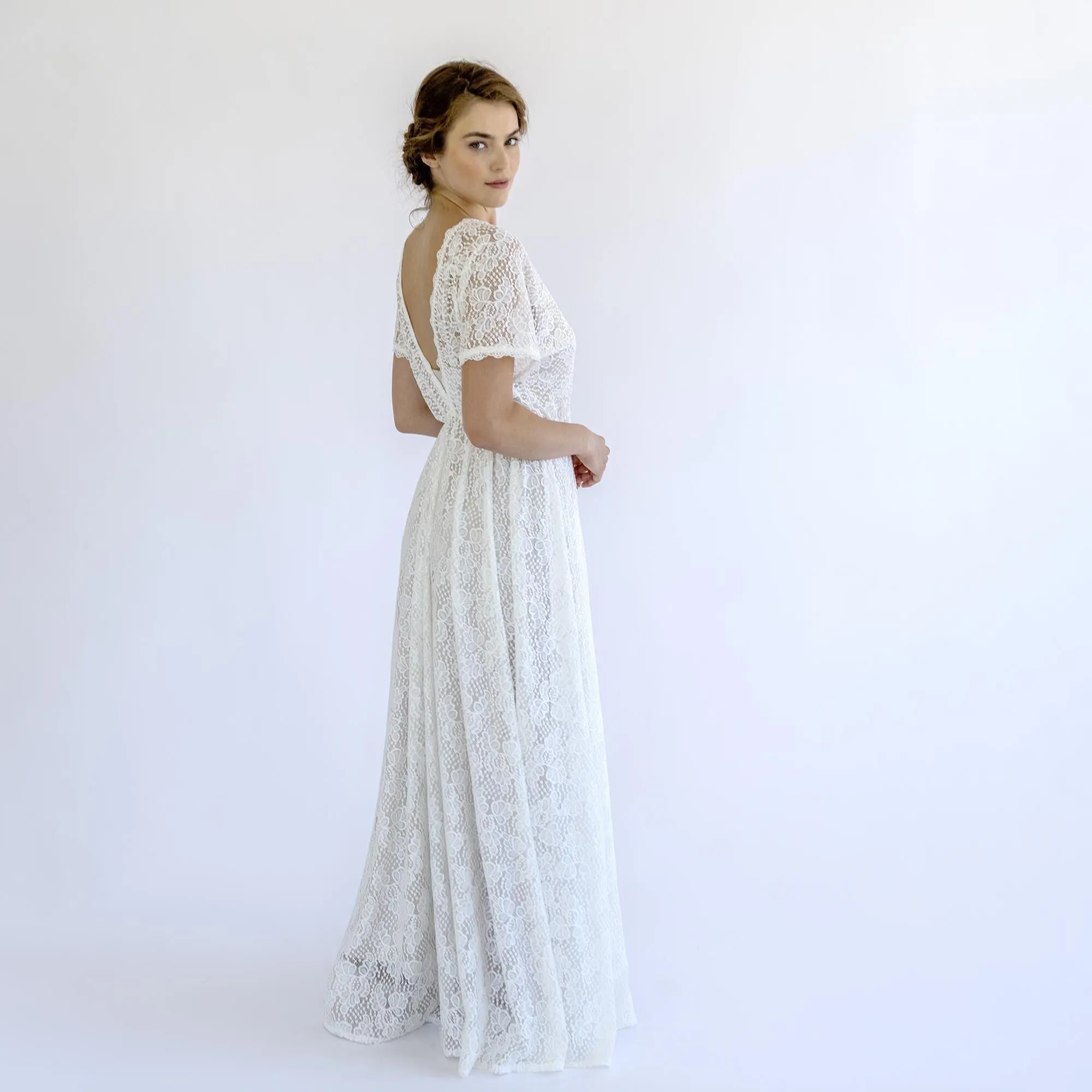 V-Neck Bridal Gown #1500