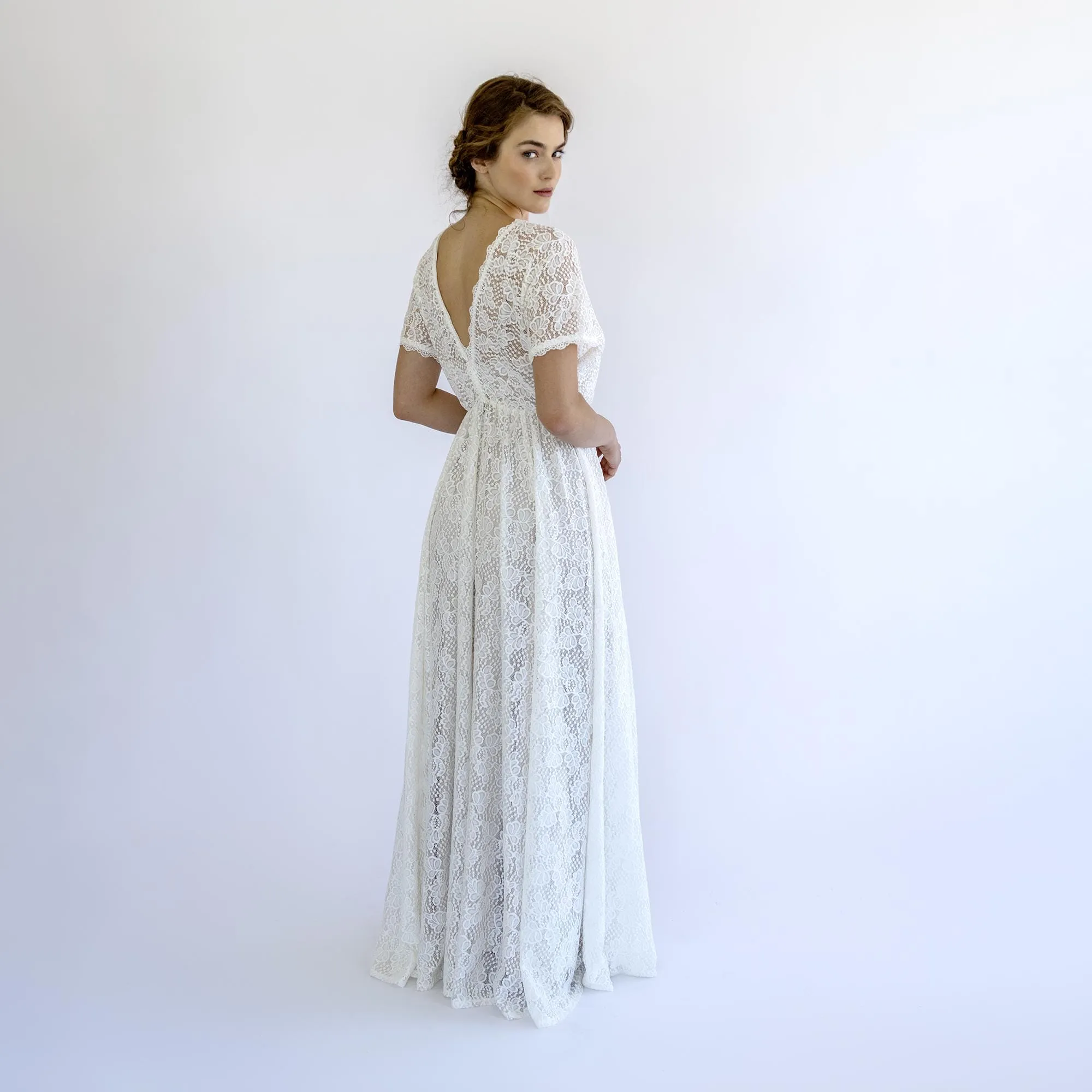 V-Neck Bridal Gown #1500