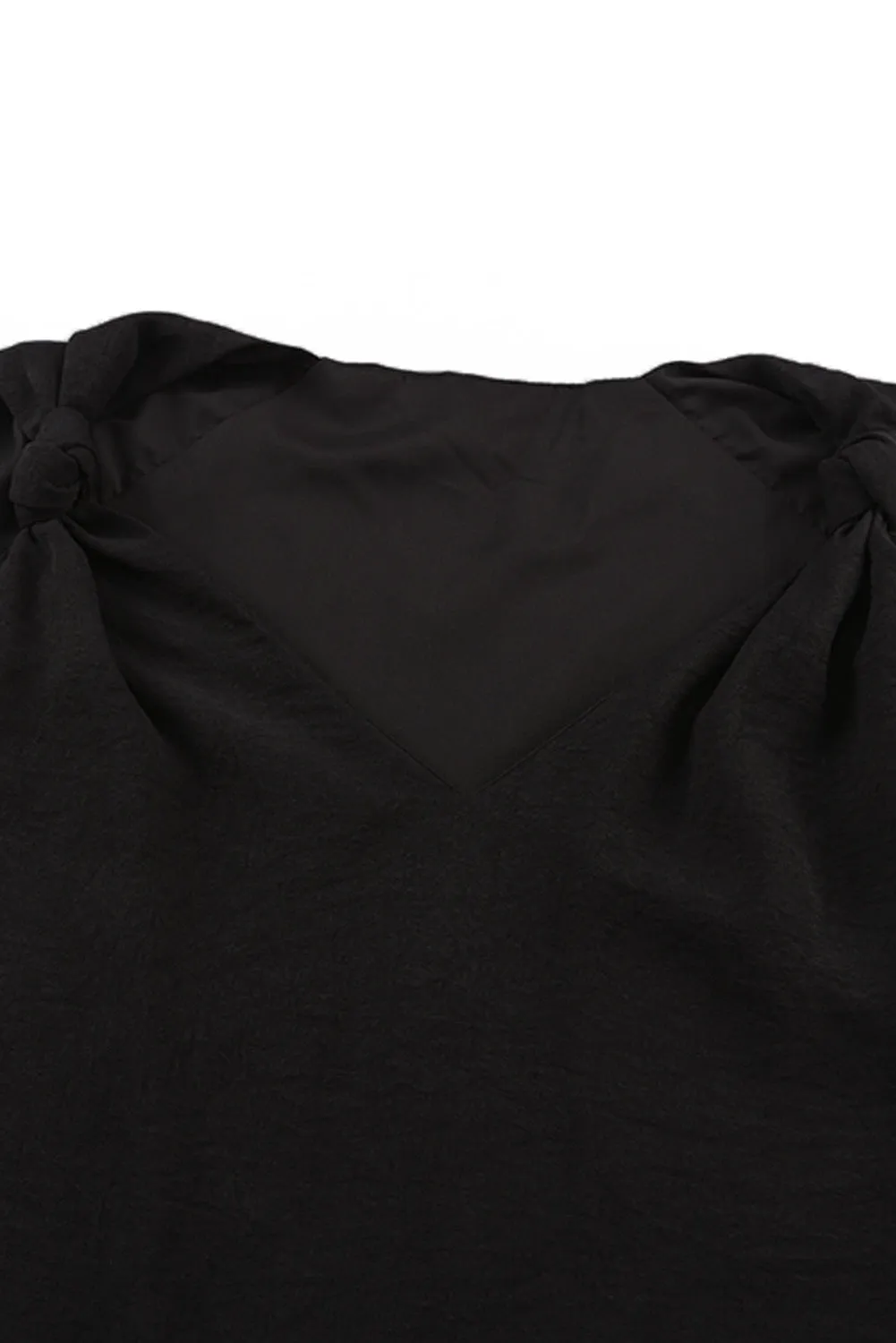 V Neck Casual Knotted Shoulder Vest