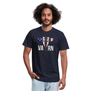 VA RN Nurse Symbol Flag Unisex Jersey T-Shirt by Bella   Canvas