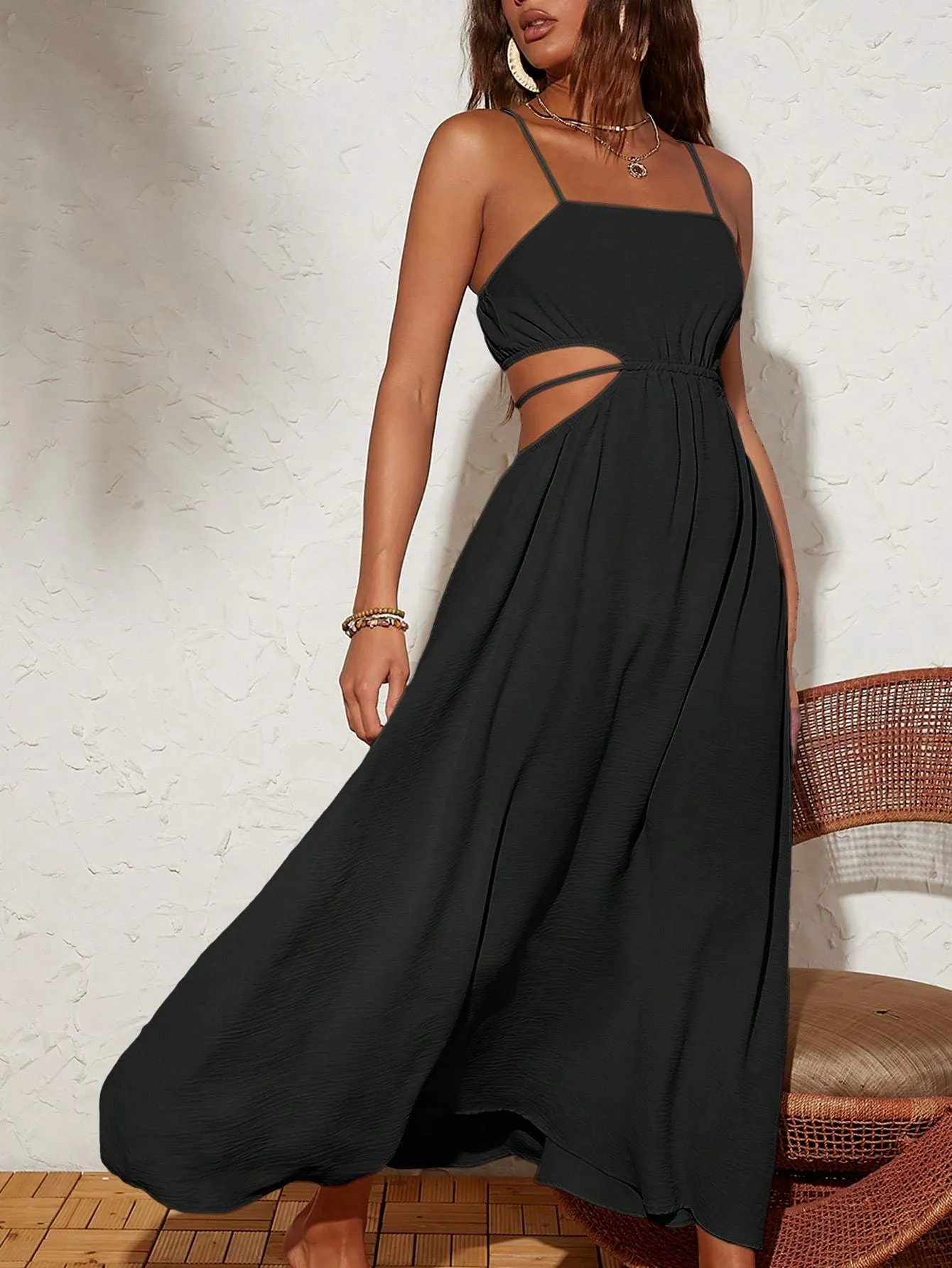 Vacation Me Backless Tie-Waist Dress