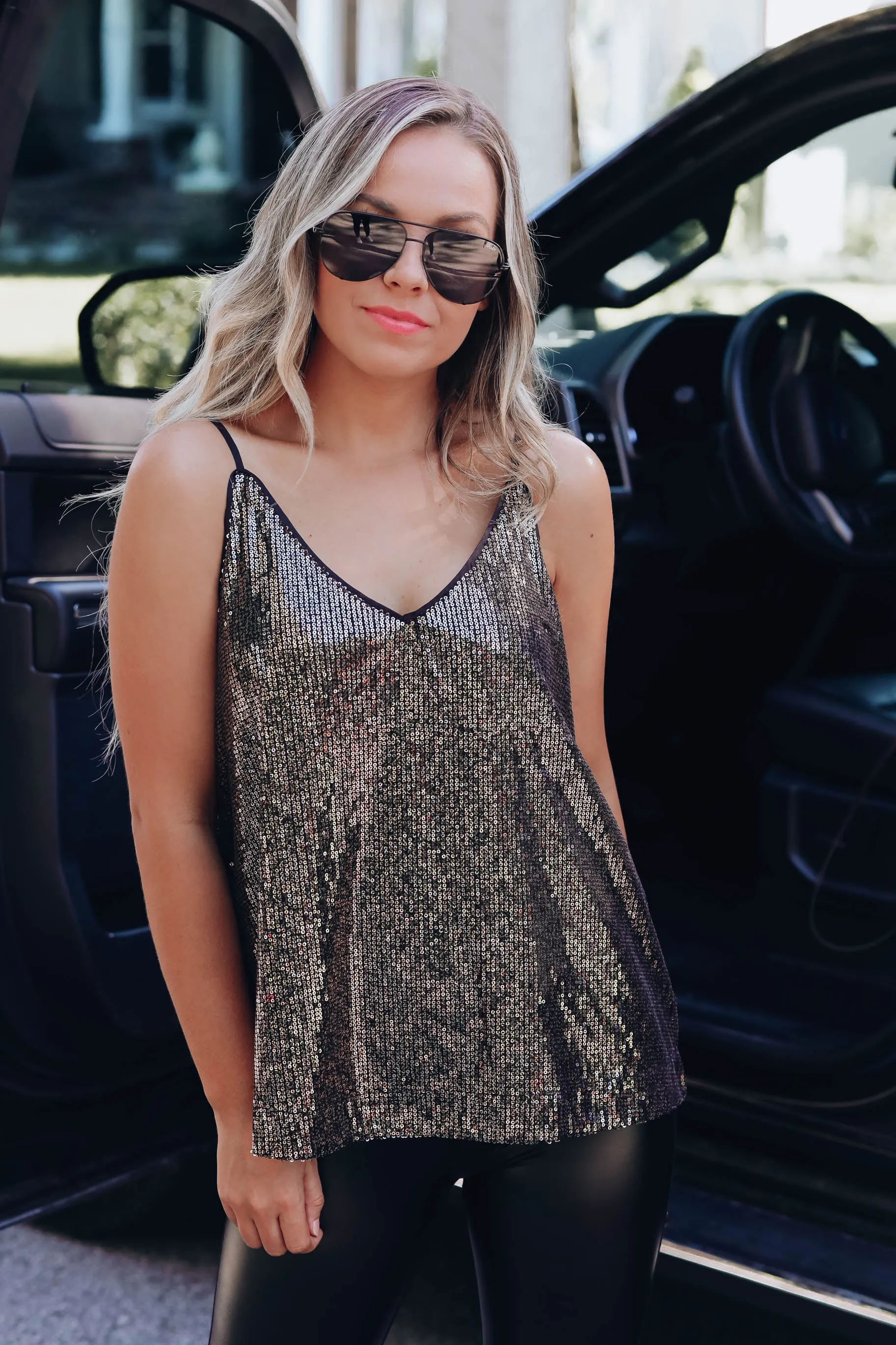 Venetian Zecchino Cami - Black