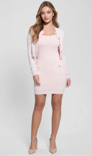 victoria sweater mini dress in pink