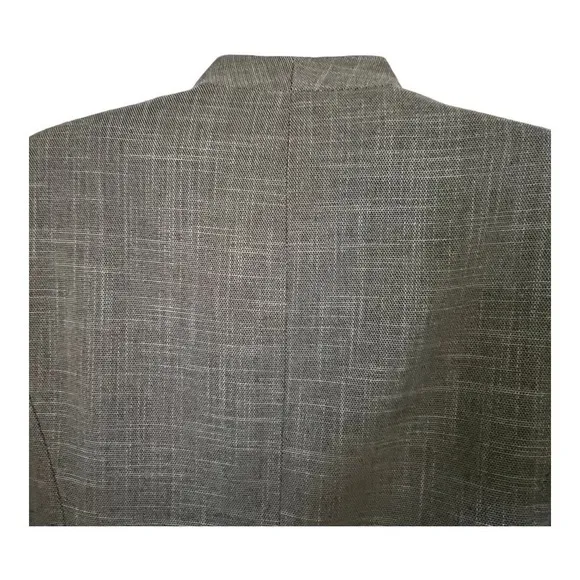 Vintage Calvin Klein Gold Label Long Gray Jacket No Closure   8