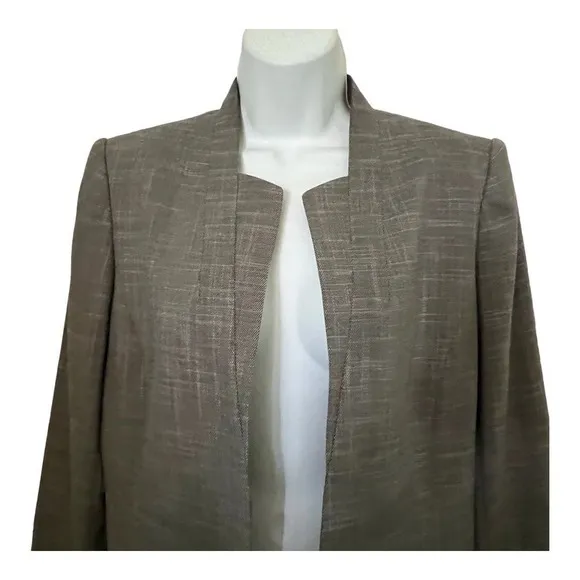 Vintage Calvin Klein Gold Label Long Gray Jacket No Closure   8