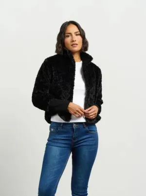 Vintage Fur Jacket - Black
