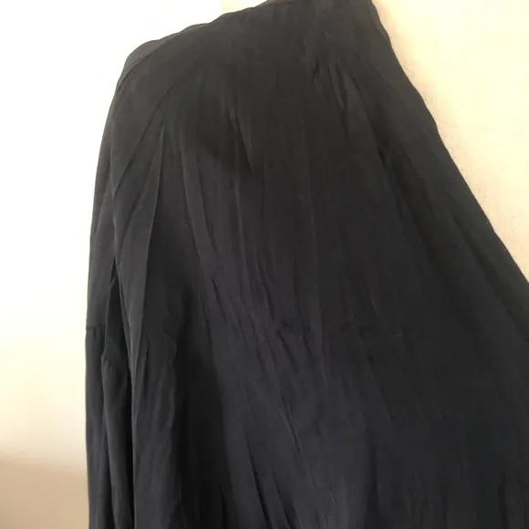 Vintage Lew Magram 90’s Black Jacket with Cream Lace  (one size, fits up to XL)