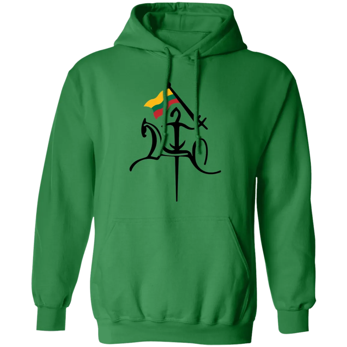 Vytis With Flag - Men/Women Unisex Comfort Pullover Hoodie