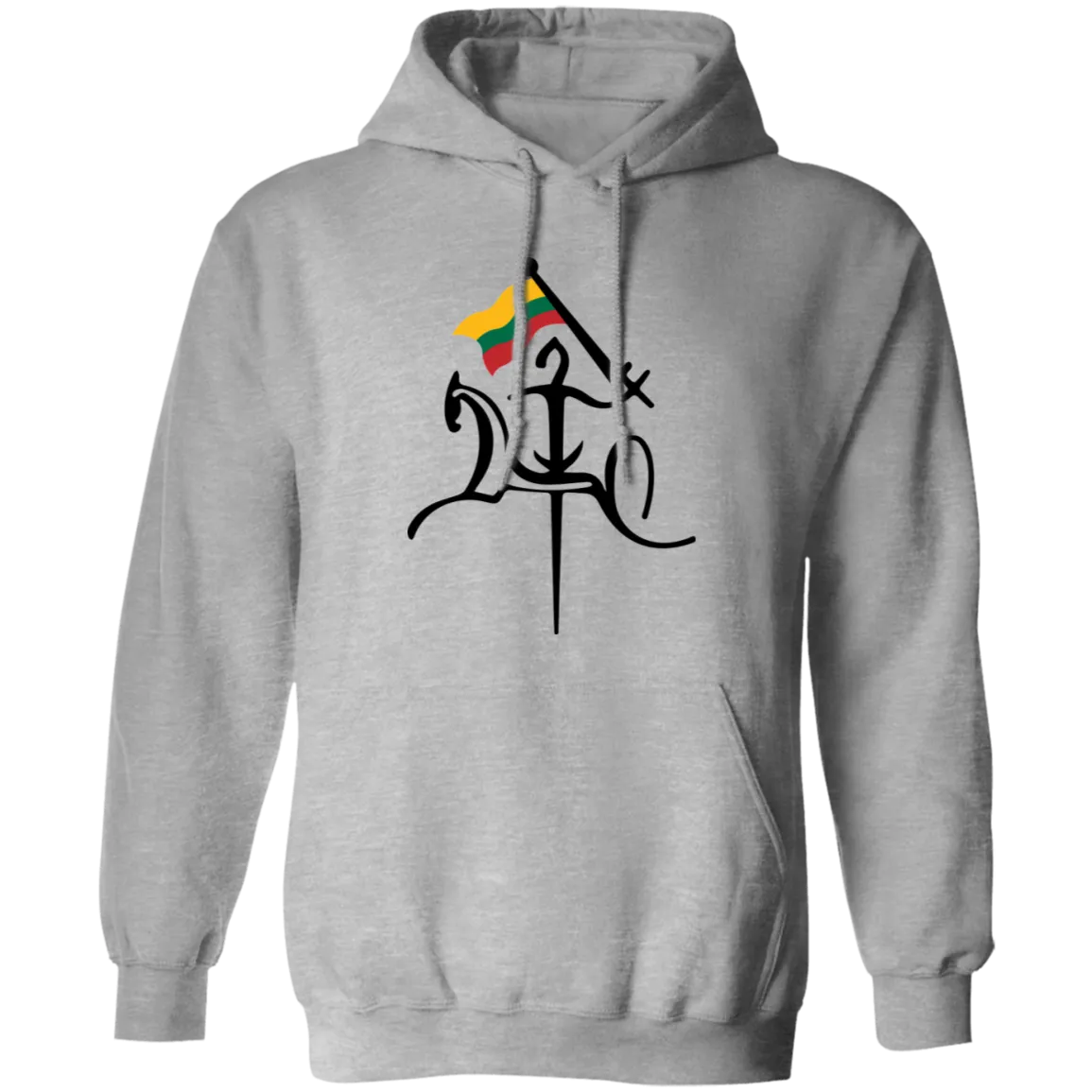 Vytis With Flag - Men/Women Unisex Comfort Pullover Hoodie