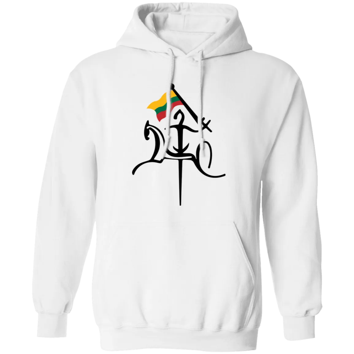 Vytis With Flag - Men/Women Unisex Comfort Pullover Hoodie