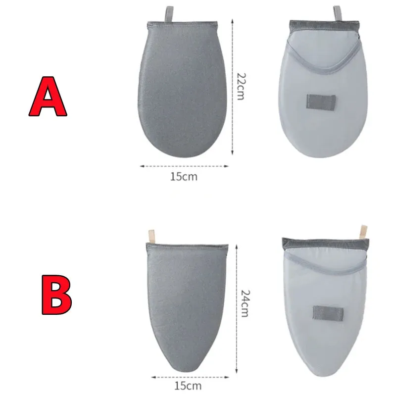 Washable Mini Ironing Board Gloves Anti-Scalding Iron Cover Padded Gloves Home/Travel Heat-Resistant For Use with Garment Steamer Ironing Accessories for Clothes
