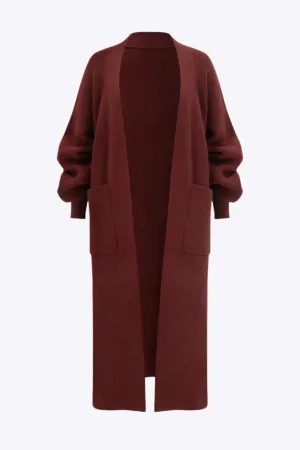 Wendy - Casual Chic Woman's Long Knit Cardigan