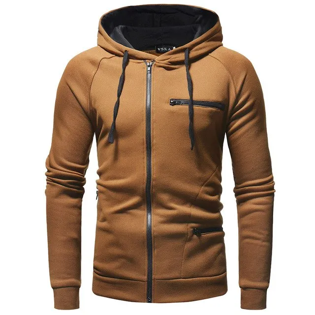 West Louis™ Fashion Solid Color Hoodie