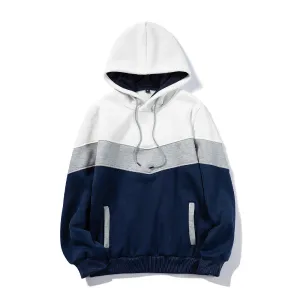 West Louis™ Stripe Thick Brand Casual Hoodie