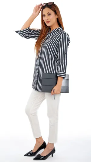 White Black Stripe