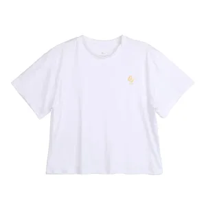 White Cropped T Shirt