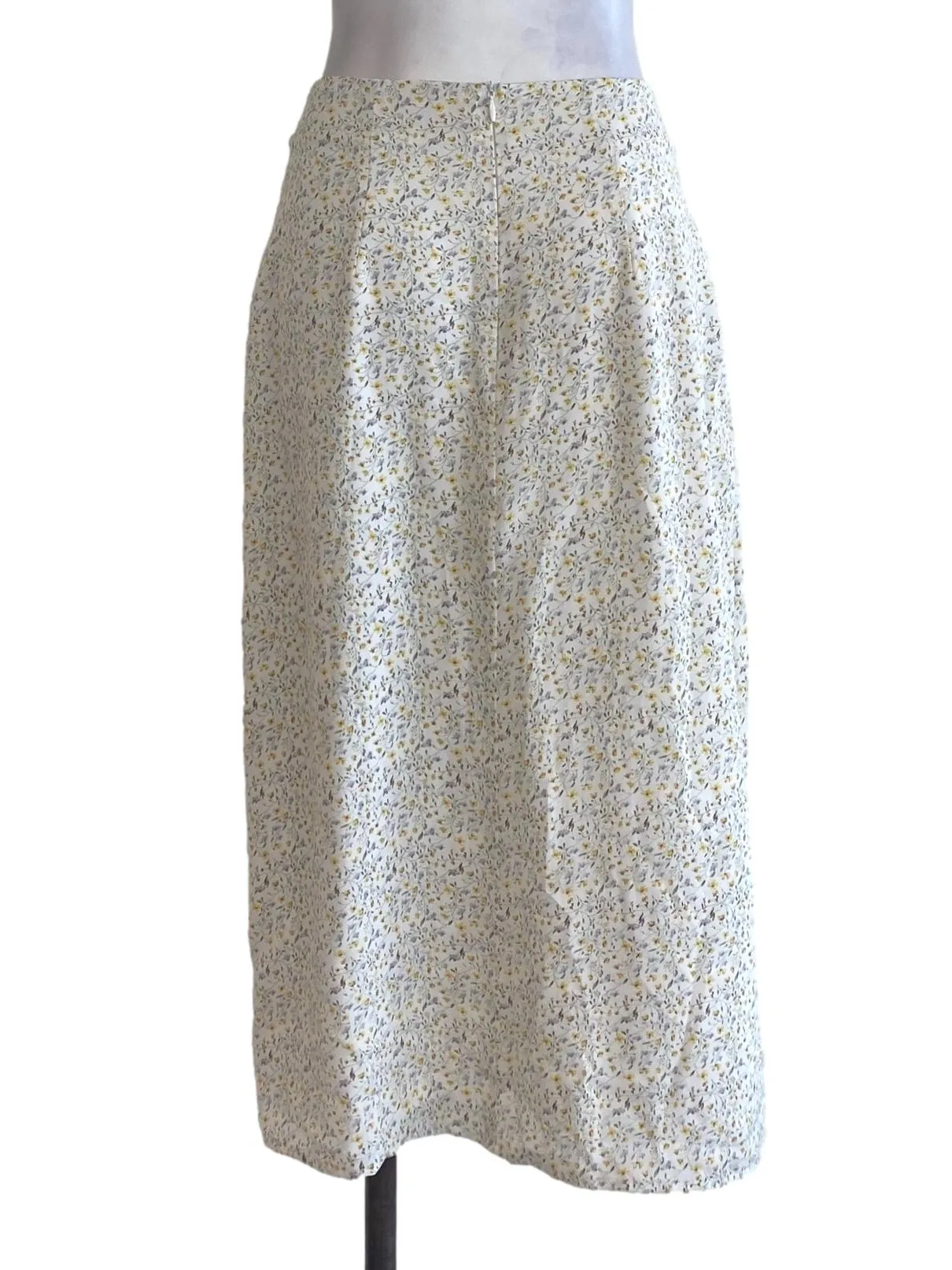 White Floral Long Skirt TCL
