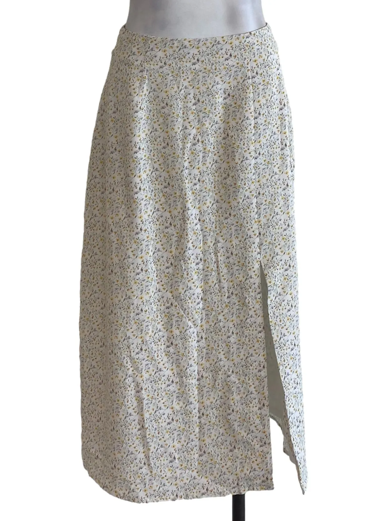 White Floral Long Skirt TCL