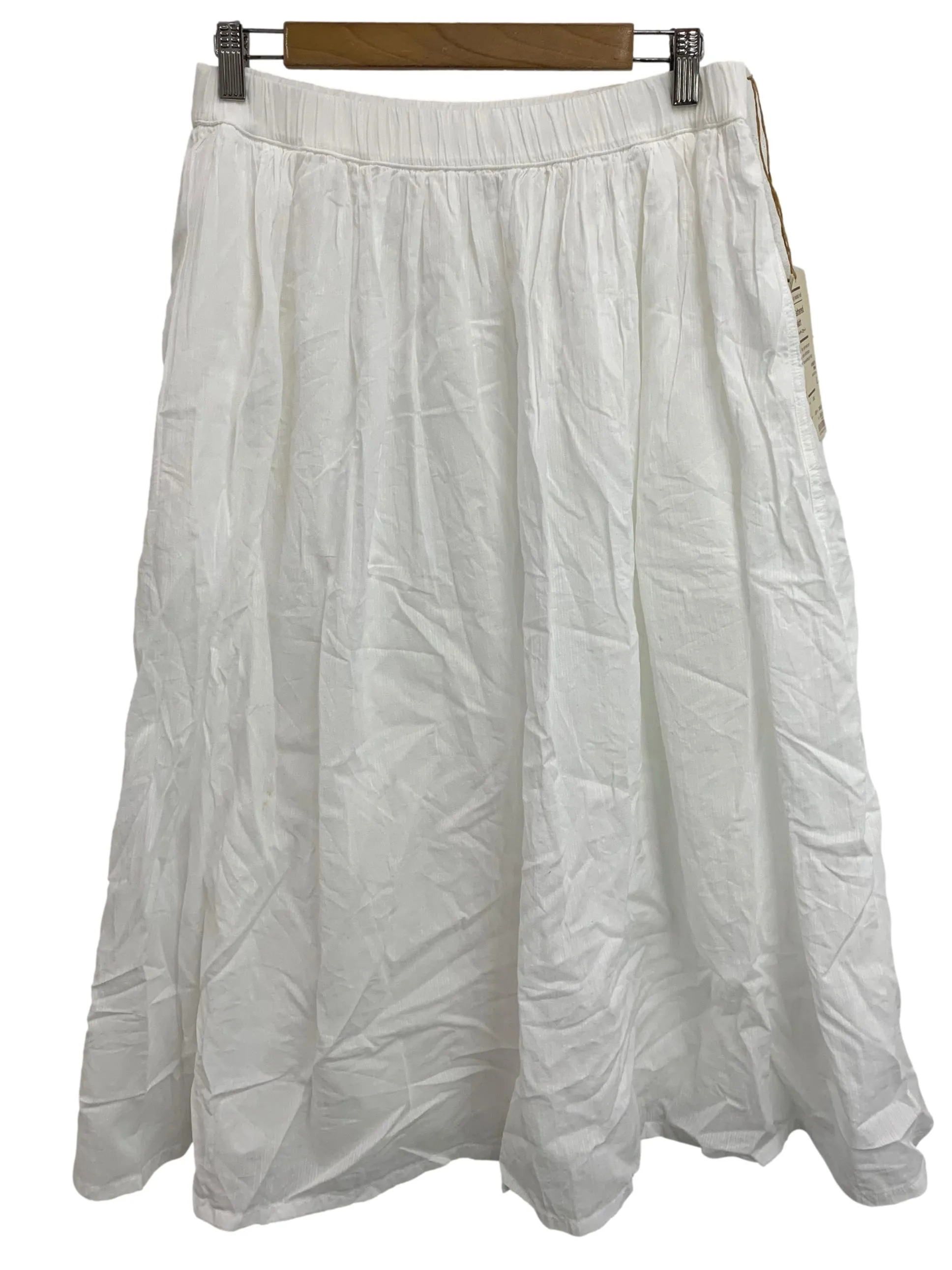 White Pinstripe Skirt