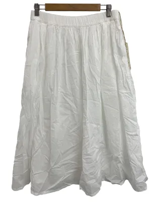 White Pinstripe Skirt
