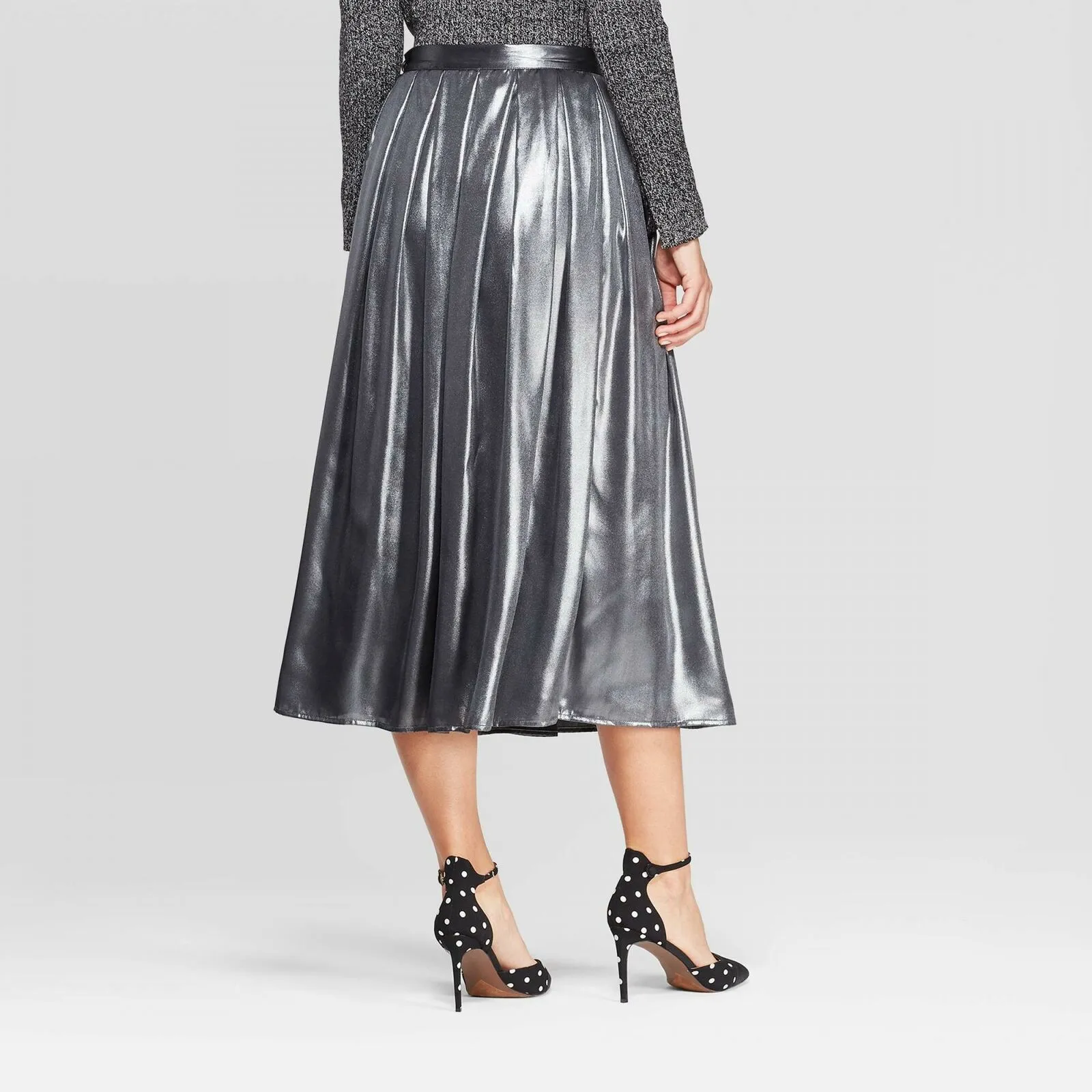 Who What Wear Women's Mid Rise Flowy Midi Skirt