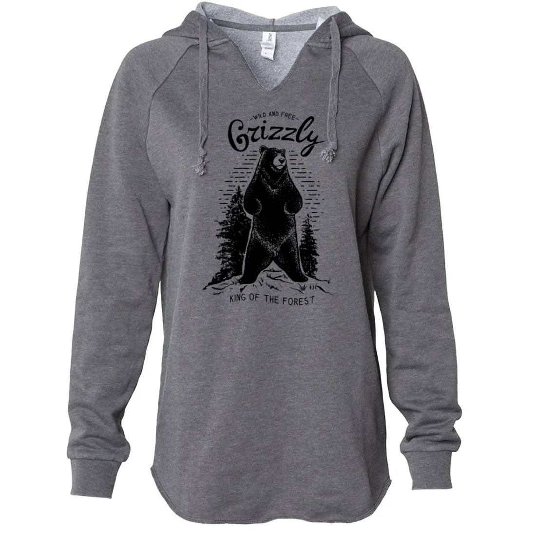 Wild And Free Grizzly Women's Soft Hooded Pullover