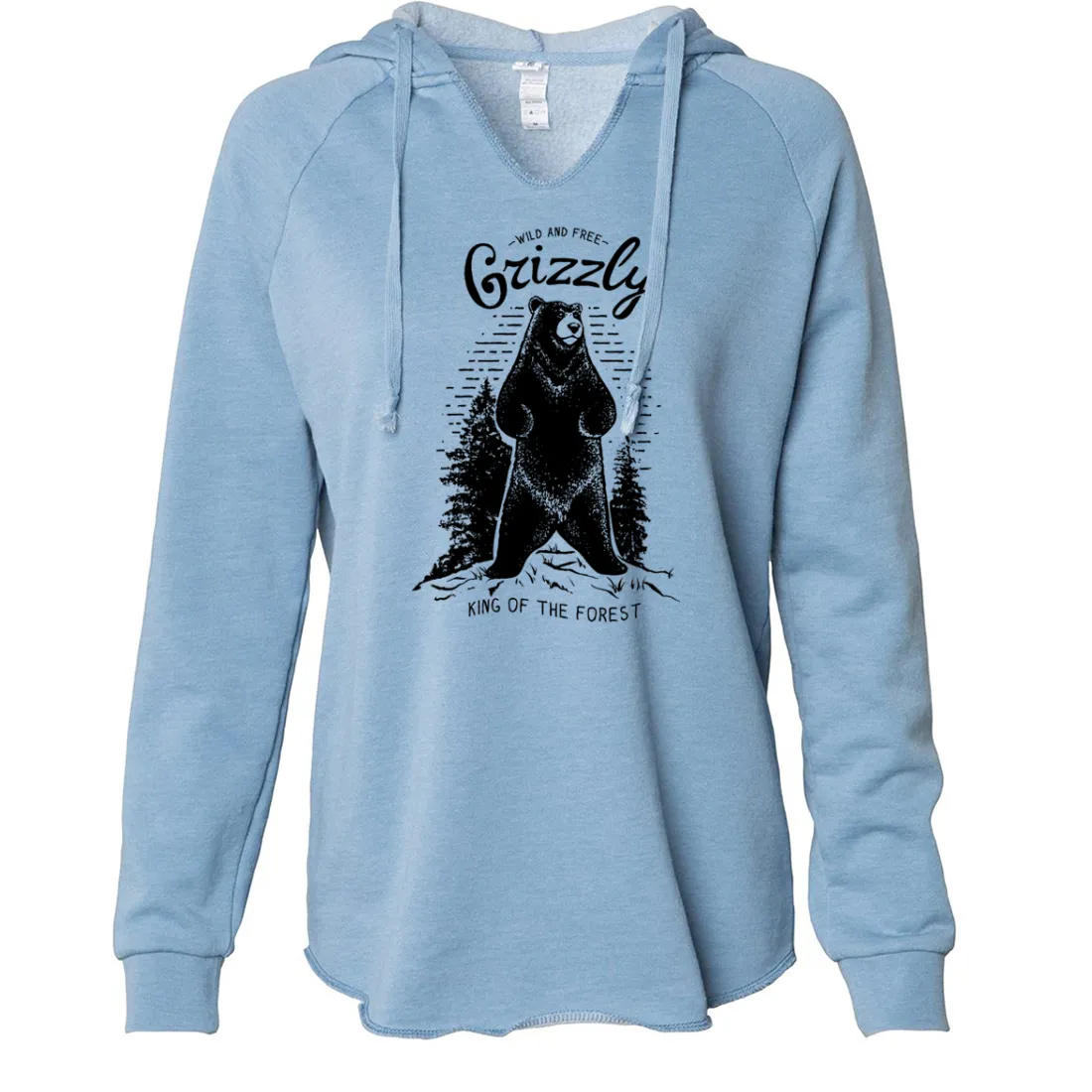 Wild And Free Grizzly Women's Soft Hooded Pullover