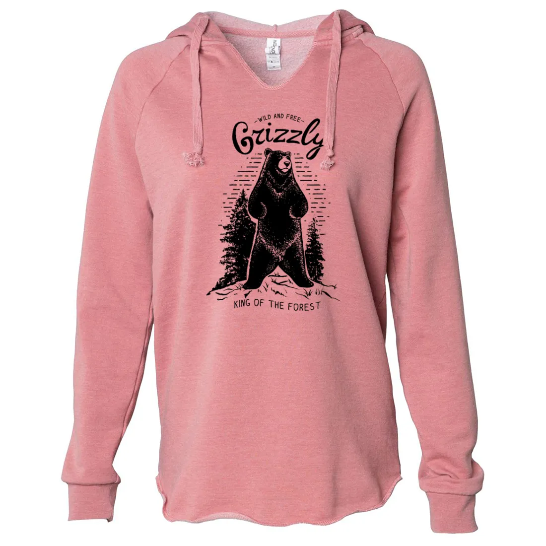 Wild And Free Grizzly Women's Soft Hooded Pullover