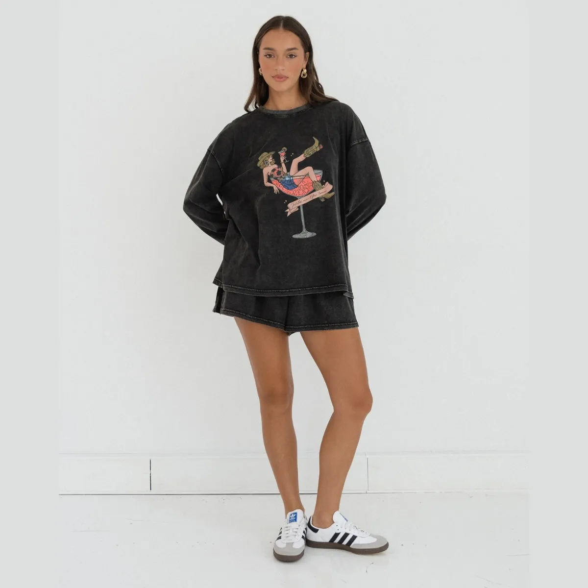 Wild Cowgirl Short Set (Black)