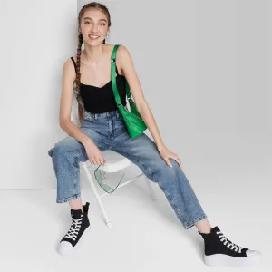 Wild Fable Women's High-Rise 90's Relaxed Slashed Straight Jeans 88097089